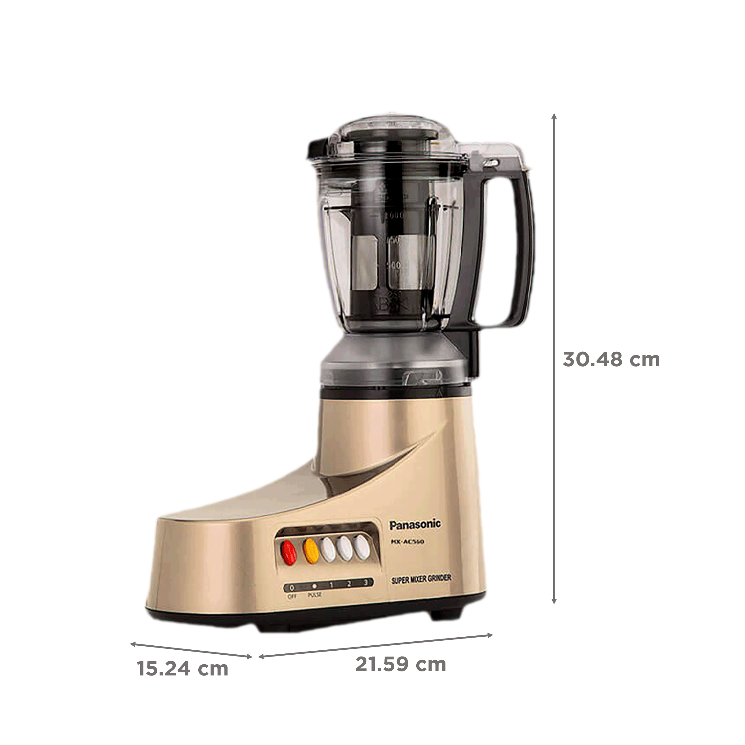 Buy Panasonic 550 Watt 5 Jars Juicer Mixer Grinder (Double Safety Lock